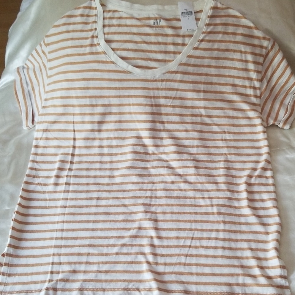 GAP Stripe Short Sleeve Tee - Small
